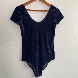 American Eagle Outfitters Velour Bodysuit Size Medium